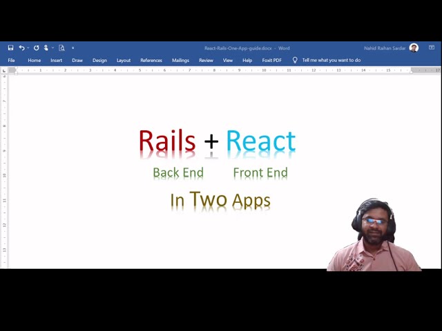 React Front End and Rails Back End in Two Apps