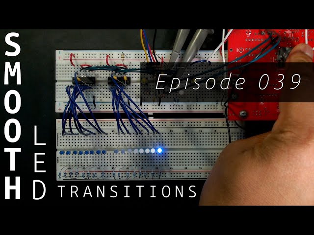 Smooth LED Transitions on a PIC Microcontroller in Assembler Episode 039