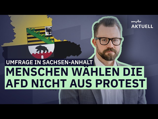 Experte zur Wahlumfrage in Sachsen-Anhalt: Was steckt hinter den Ergebnissen? | MDR AKTUELL Talk
