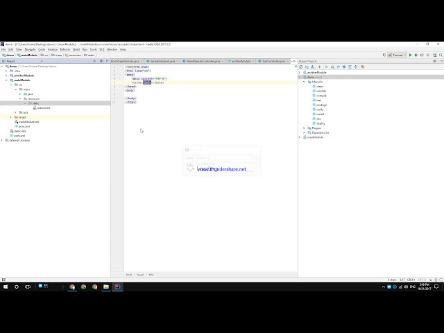 2017: Springboot Multi Module Project 05   Adding static resources