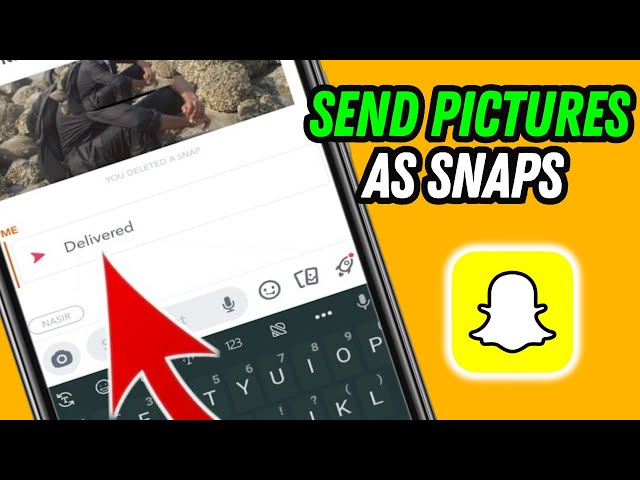 How to send pictures as snaps on snapchat | Send Snaps from Camera Roll