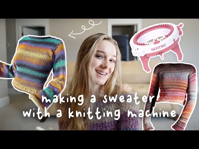 I made a sweater with a knitting machine! | sentro knitting machine
