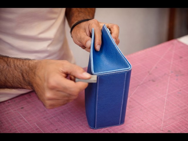 Making a HANDMADE LEATHER HANDBAG | Full process | HYPER ASMR