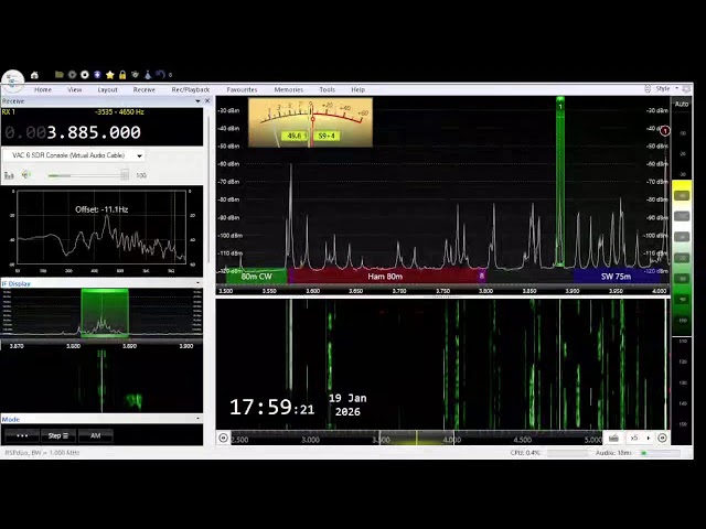 The AM Window 3885 kHz live stream W2PHL