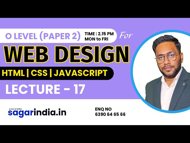 Web designing Lec -17 | Basic to Advance| Complete Course for O level Student |
