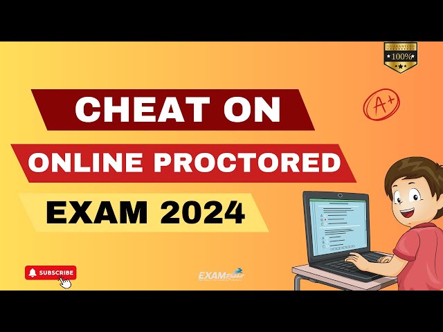 Best Ways How to Cheat on  online proctored exam 2024 !!
