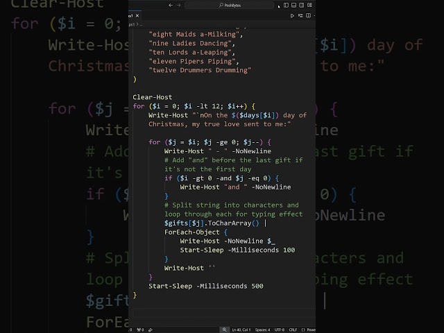 PoshBytes: 12 Logical Days of Christmas