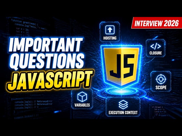 JavaScript Interview Questions & Answers 2026