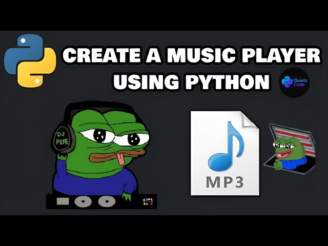 Create a Music Player using Python in 10 Minutes!! 🐍 (Beginner Friendly)