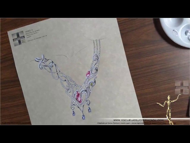 Dibujo de joyas Escuela de joyería CADJ ® Acelerado