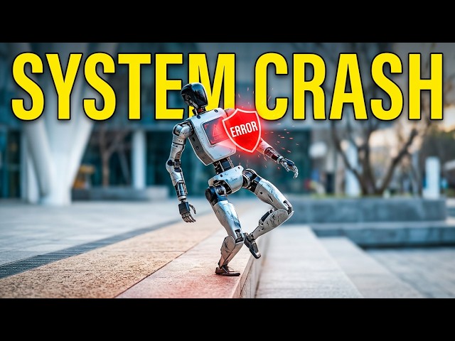 Ai Robot Malfunction Moment Fails. ai gone wrong, robot glitches.