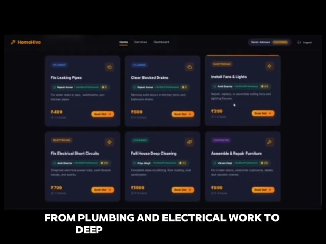 HomeHive: AI-Powered Home Services Platform | MERN Stack Hackathon Project