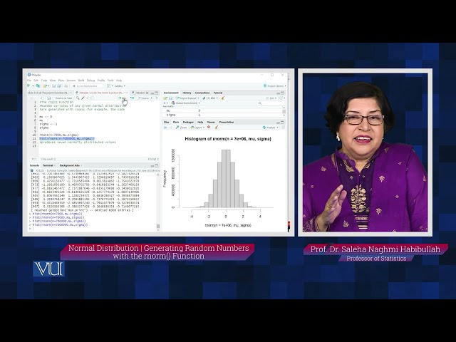 Normal Distribution: Generating Random Numbers with the rnorm() Function | STA636_Topic155
