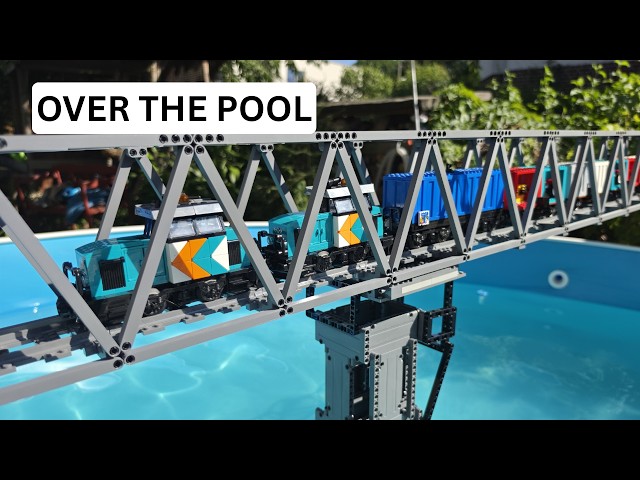 I Built a 200m LEGO Train Track Through Two Gardens