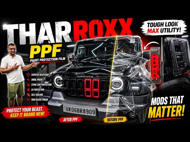 Mahindra Thar Roxx From Uttarakhand For Paint Protection Film | Roxx Modification | Bharat Car