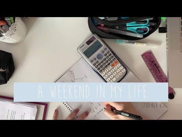 a weekend in my life; studyblr vlog