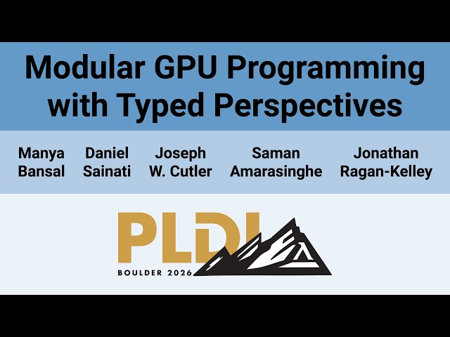 [PLDI'26] Modular GPU Programming with Typed Perspectives