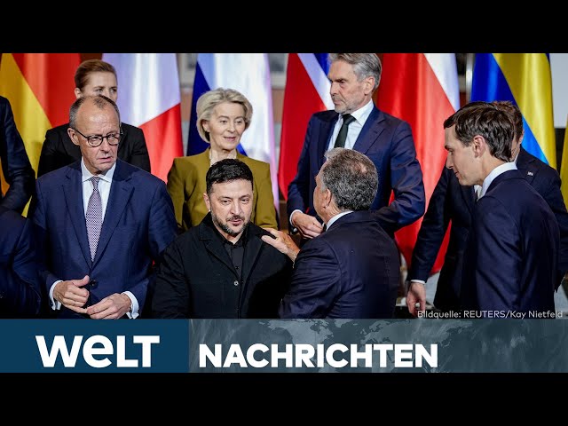 PUTINS KRIEG: Friedenspoker im Kanzleramt! Europäer schlagen  EU-Truppe für die Ukraine vor | STREAM
