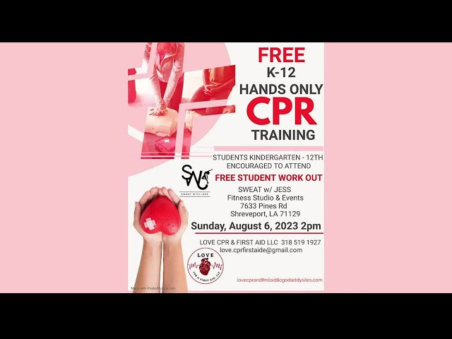 CPR course for K-12 students to be held August 6