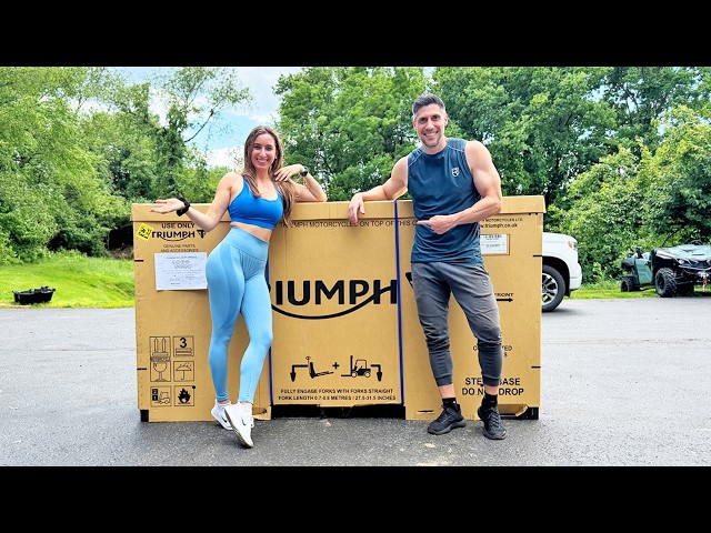 Unboxing a Brand New Rare Triumph Motorcycle!!!