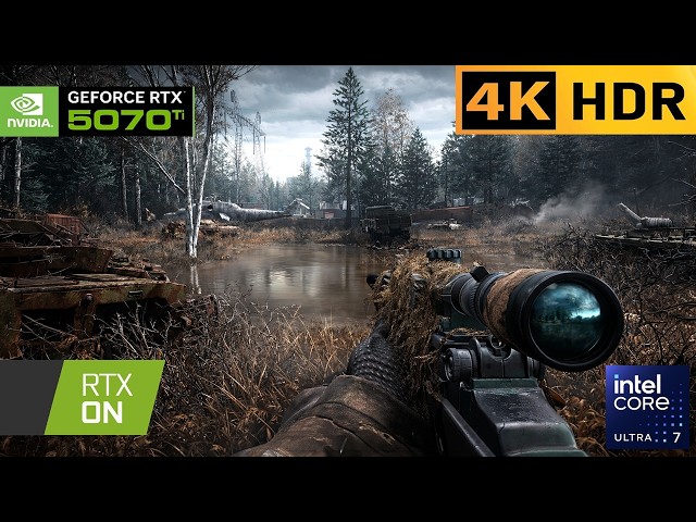 [4K] UKRAINE SNIPER MISSION | CALL OF DUTY 4 REMASTERED | ALL GHILLIED UP | ULTRA GRAPHICS GAMEPLAY