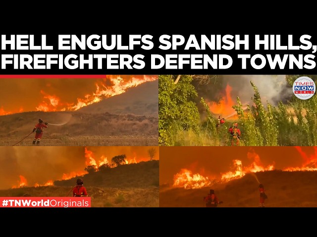 SPAIN IN FLAMES: 12,000-Hectare Blaze Threatens Uncastillo As Firefighters Battle Inferno