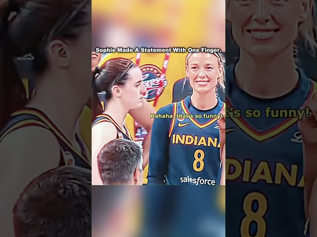 Sophie Made A Statement With One Finger.#sophiecunningham #basketball #hoops