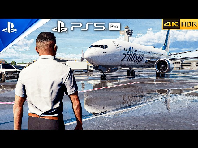 Microsoft Flight Simulator 2024 - Looks Beautiful on PS5 PRO | Next-Gen Graphics Gameplay [4K HDR]