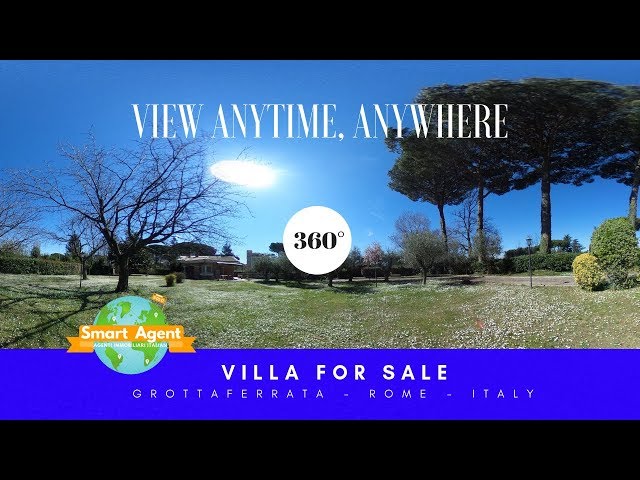 #360VR Virtual Tour Villa For Sale in Grottaferrata Rome Italy Real Estate Listings