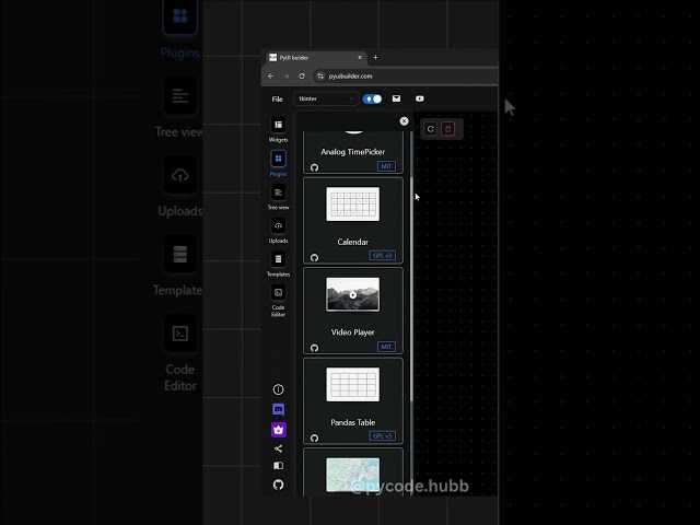 Tkinter python GUI Builder (2025) | Modern Drag and Drop python Builder | PyUiBuilder | Python