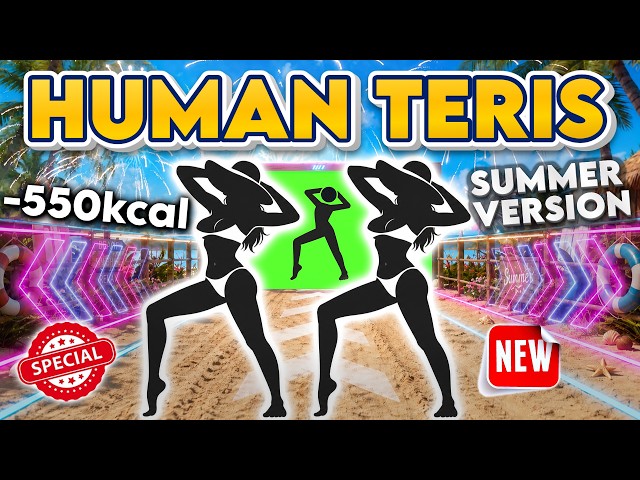 Human Tetris 1 Player | Summer Version | HIGH QUALITY Immersive Interactive Warm Up | Viral Game