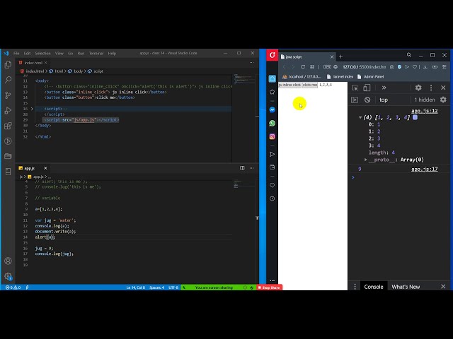 Web Design Basic To Pro: class-14 ( Javascript intro, print, operators )