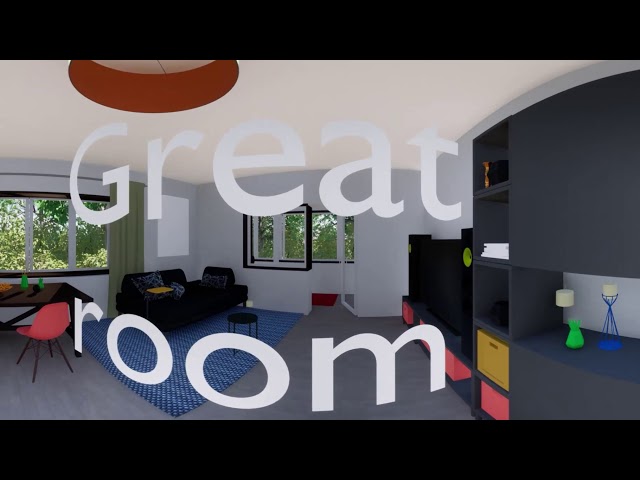 360 degree rendered 3D virtual tour
