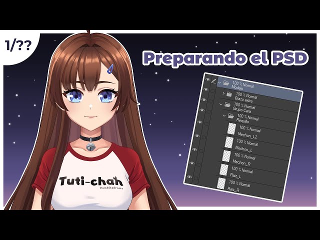 【Tutorial Live2D en español】 Preparando tu PSD