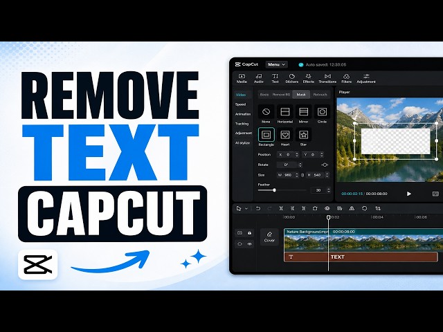 How to Remove Text from Video in CapCut Using Masking | Easy Tutorial