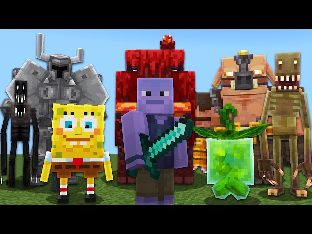 I Put 100 Minecraft Bedrock Mods on 1 World
