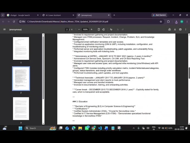 AI Career Assistant | Resume Analyzer & Job Recommendation System