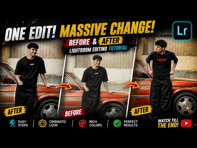 ONE EDIT! Massive Transformation in Lightroom! 📸✨