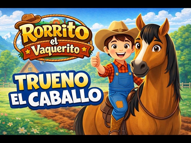 Mi Caballo Trueno 🐎 | Canción Infantil del Ranchito | Rorrito el Vaquerito