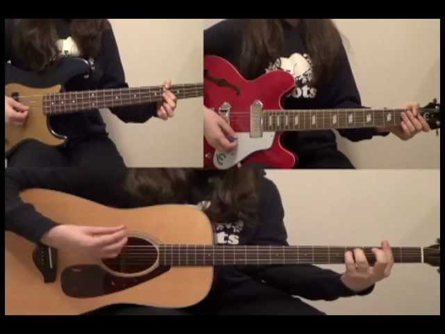 Help!-The Beatles Lead Guitar, Rhythm Guitar and Bass Cover