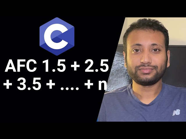 C programming Bangla Tutorial 5.126 : Series | 1.5 + 2.5+ 3.5 + .... +n নির্ণয়ের জন্য Algo, F & C