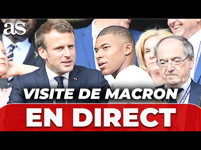 EN DIRECT : Emmanuel MACRON visite l’Équipe de FRANCE à Clairefontaine avant la COUPE DU MONDE 2026