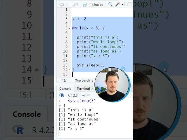 This is a WHILE LOOP #rstats #loops #programming