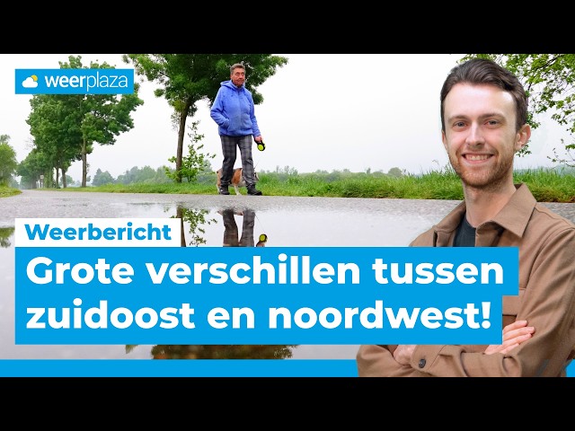 Regen in het zuidoosten, weekend warm met veel buien? | Weerbericht