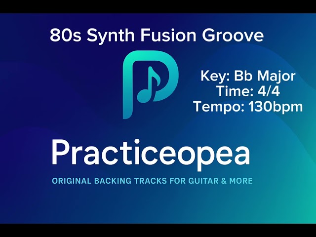 Jazz Fusion Backing Track in Bb Major – 80s Synth Fusion Groove