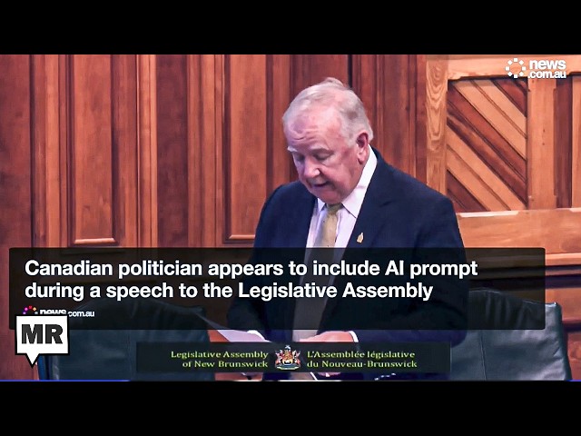Politician Forgets To Delete ChatGPT Prompt From Speech