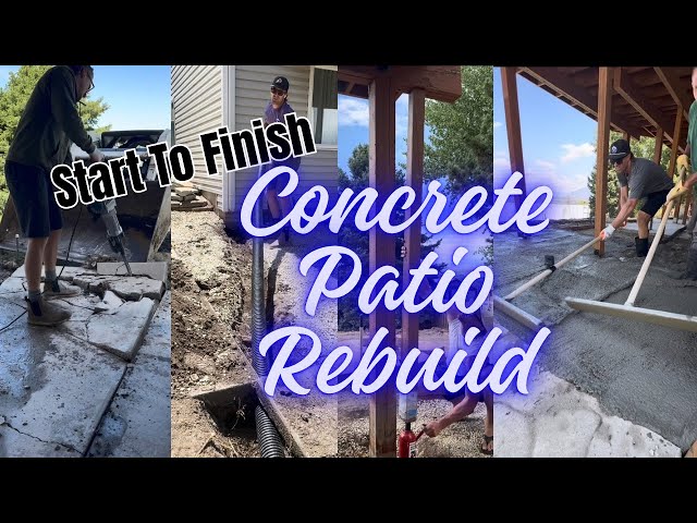 Start to Finish: Rebuilding My Sinking Concrete Patio