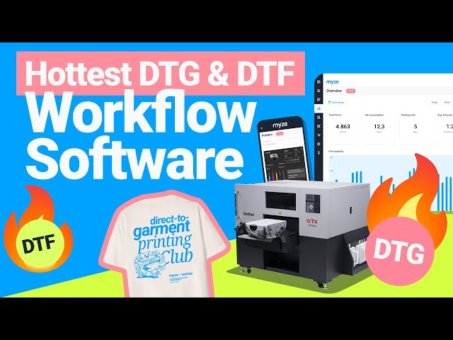 Automating Your DTG & DTF Print Workflow: Optimize Production with Myze Workflow Software by Brother
