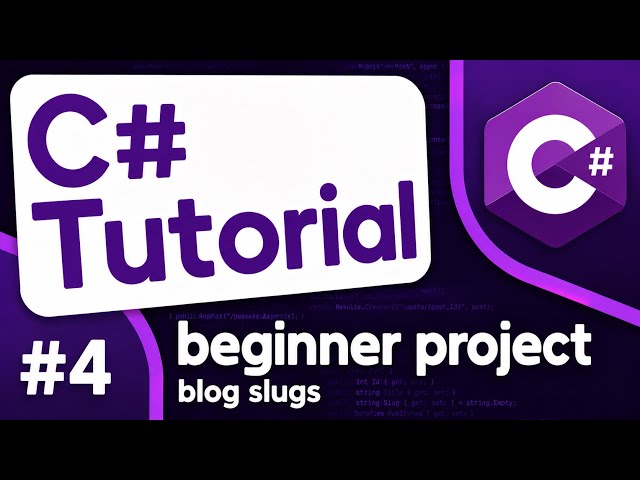 C# Blog API Walkthrough #4 - Post Slugs