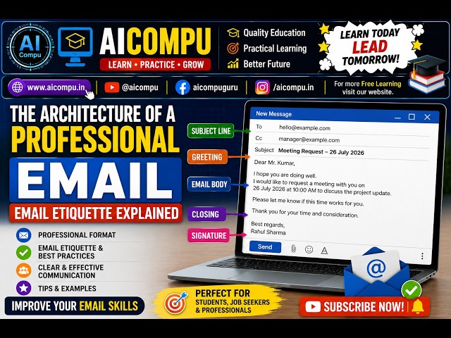 Professional Email Writing Guide | Master Email Etiquette & Business Communication